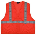 S15 Aware Wear ANSI Class 2 Hi-Viz Orange Mesh Hook & Loop Vest (2X-Large)